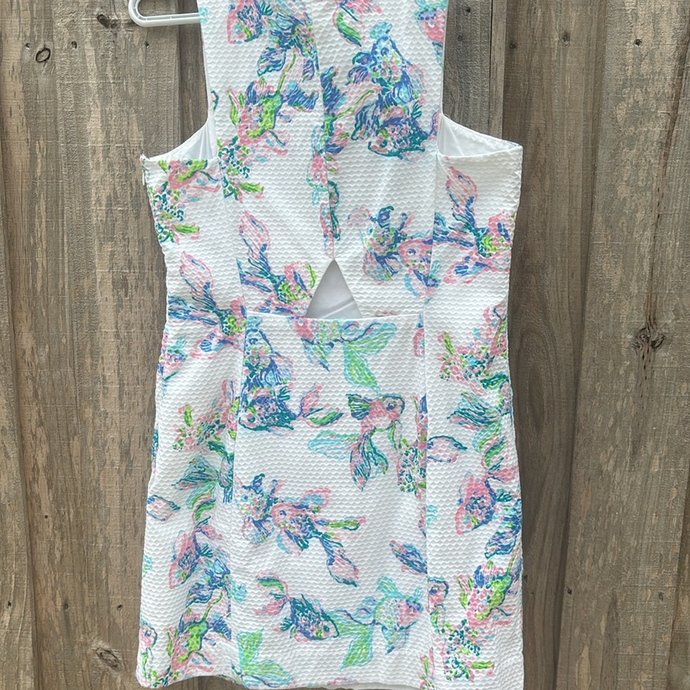 Lilly Pulitzer Sleeveless dress-size-12 fish print - Picture 2 of 14